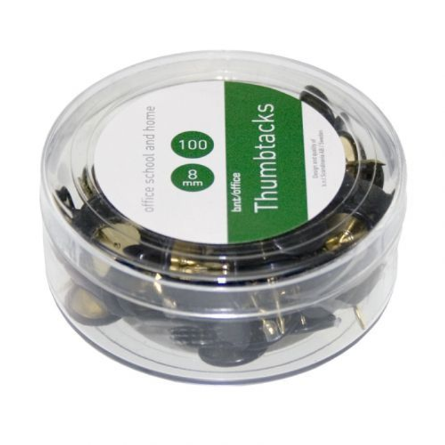 Häftstift 100 Styck Svart (best vara) *