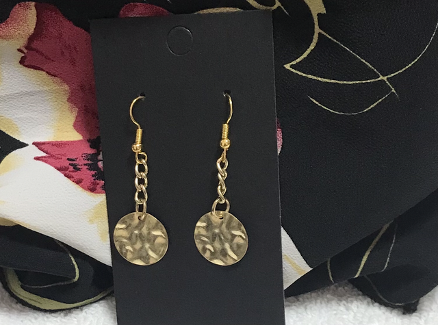 Gold Dangling Earrings- GCD56