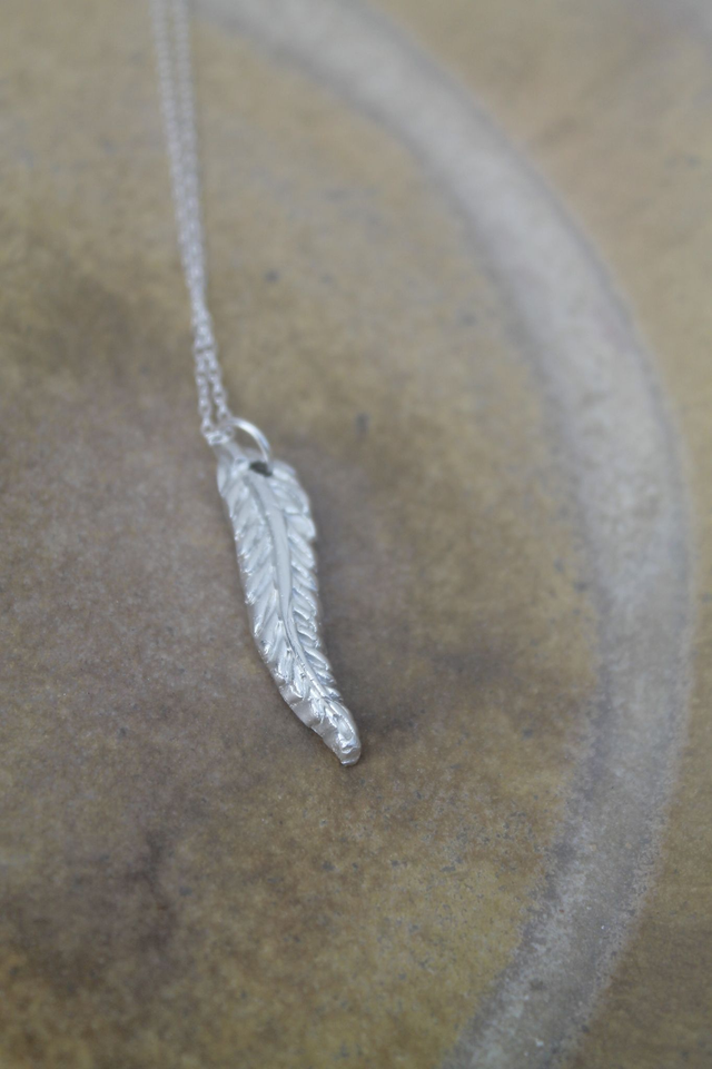 Fine Silver Fern Pendant