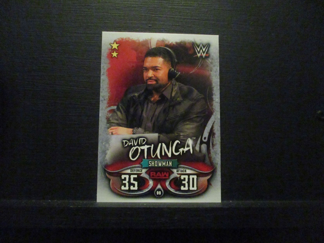 David Otunga - Raw Slam Attax Live Original Trading Card #99