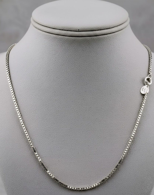 Corrente Veneziana - Banhada a Prata 925