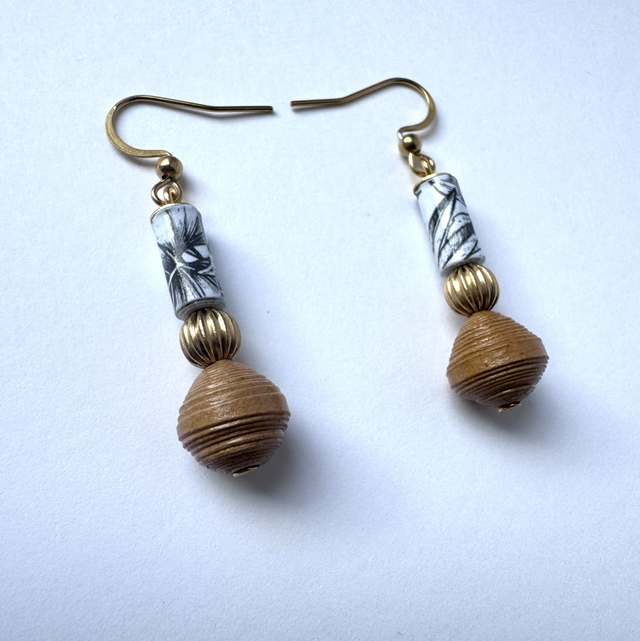 Boucles d’oreilles « Papiérine »