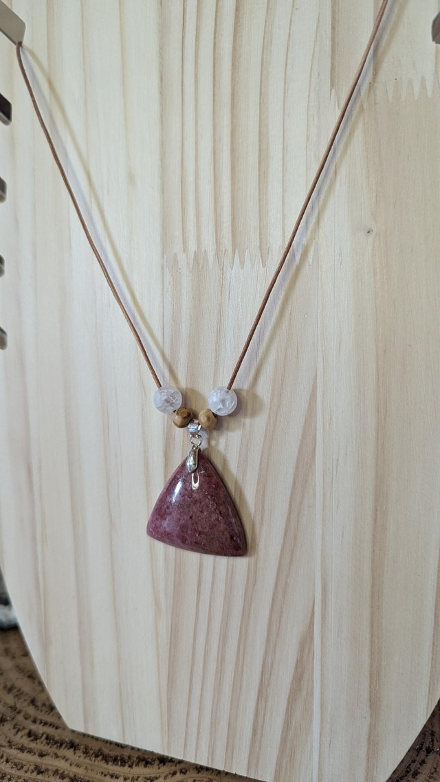 Pendentif en Rhodonite 