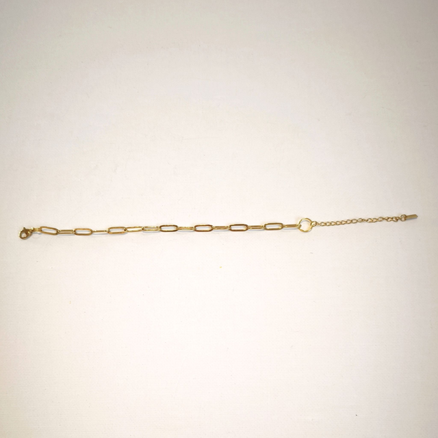 Bracelet doré 18K – Acier inox hypoallergénique – Personnalisable avec charm’s