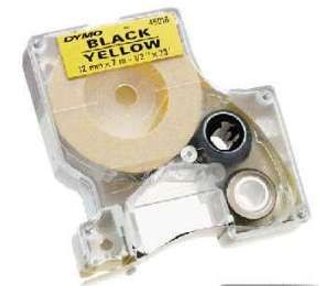Yellow 12mmX7m for DYMO-500TS Eletronic labelling #S0720580