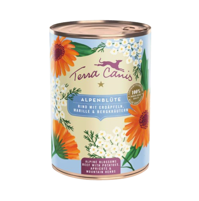 Fleurs des Alpes : bœuf accompagné de pommes de terre, abricots et herbes de montagne.