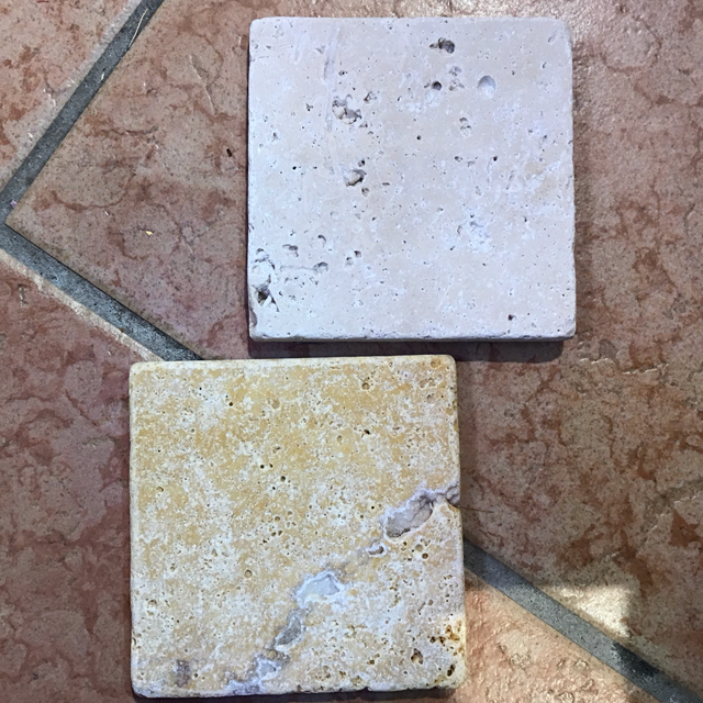 Fliese Travertin blanko