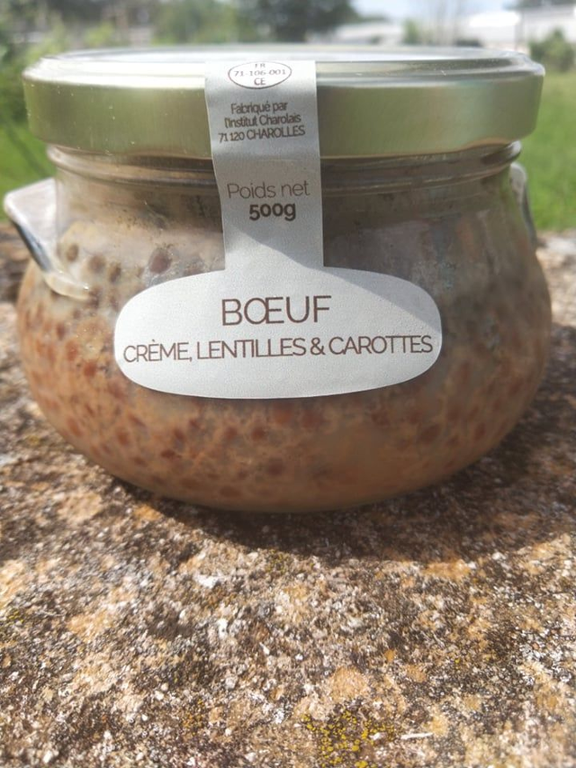 Boeuf crème, lentille &amp; carotte