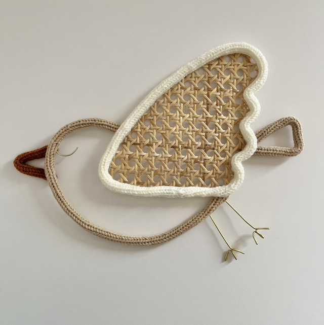 Oiseau en tricotin 