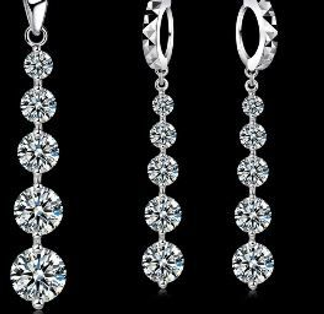 Sterling Silver Crystal sets