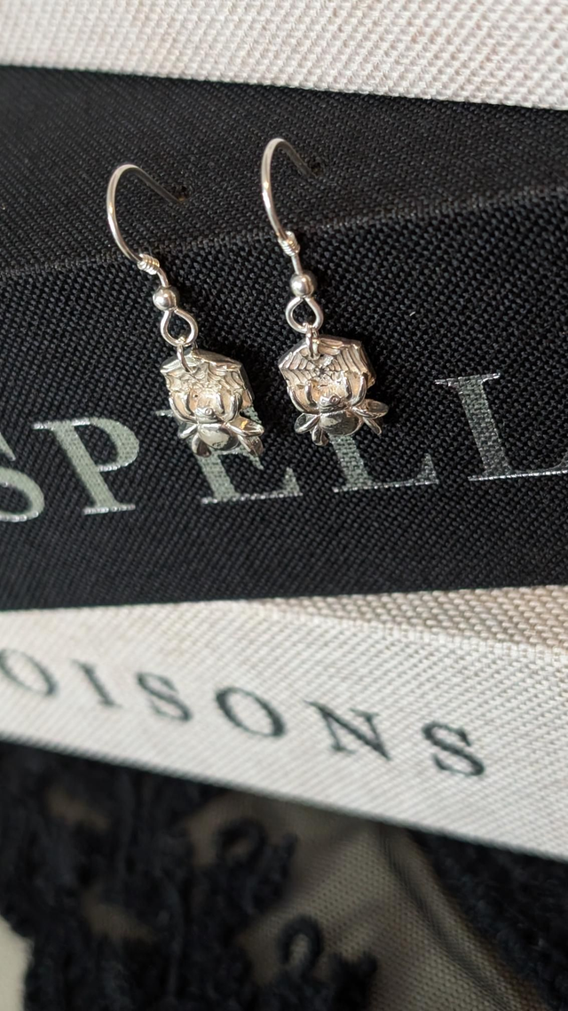 Spooky spider drop earrings 
