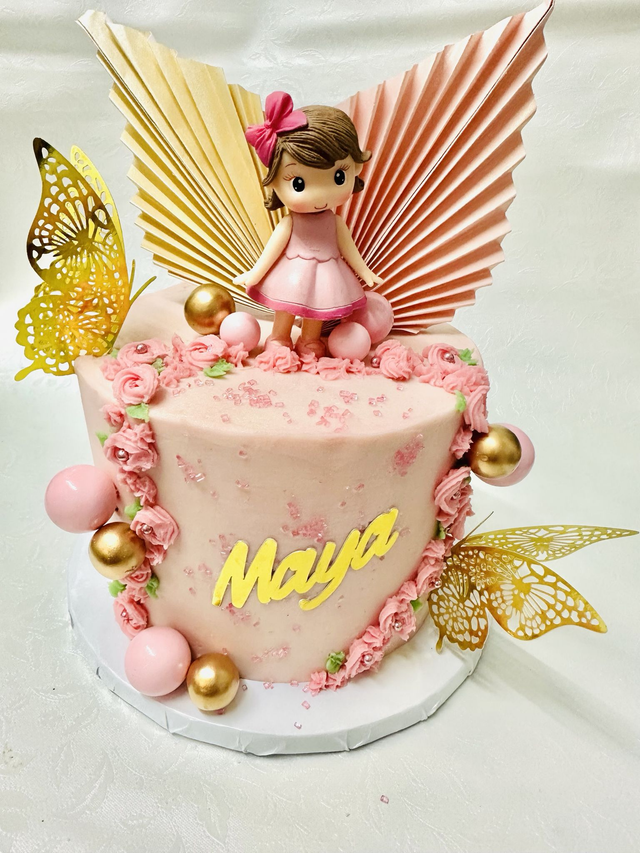 Cute Doll Birthday cake