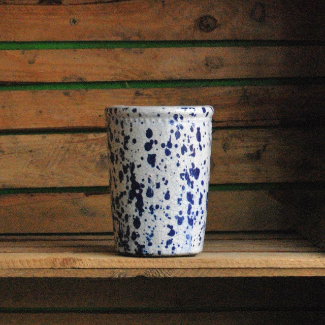 Speckled Vase Blue