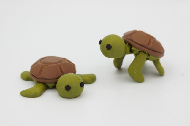 Tortue de mer flexible miniature