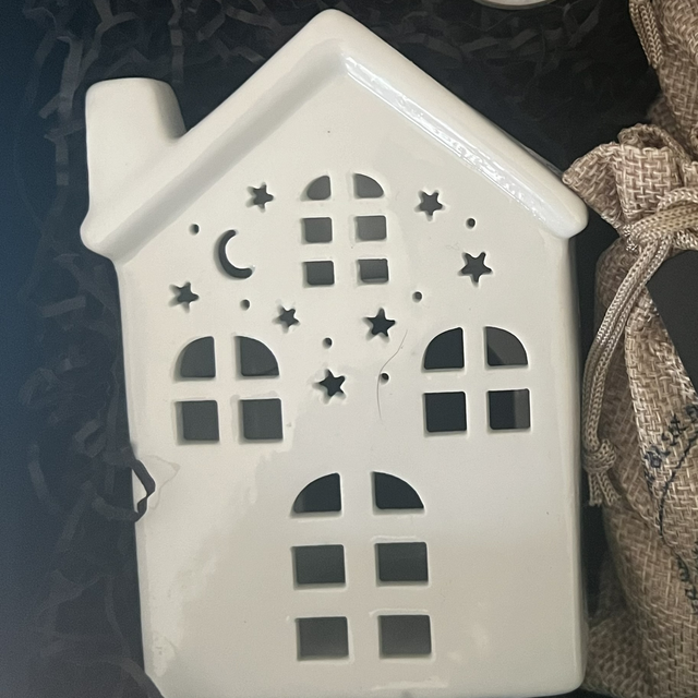White Ceramic Barn Wax Melt Burner