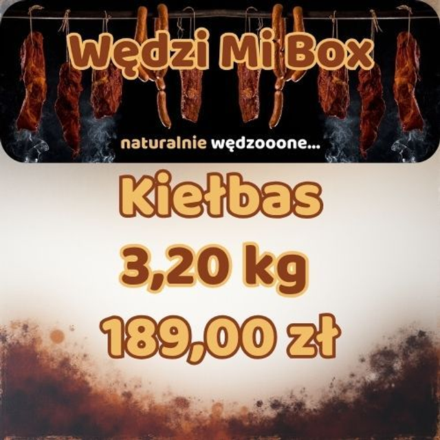 WędziMiBox Kiełbas – 3,2 kg