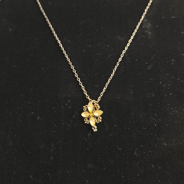 Golden Flower Pendant