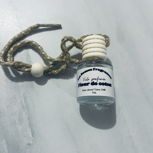 Fiole parfumée pour voiture | Fleur de coton