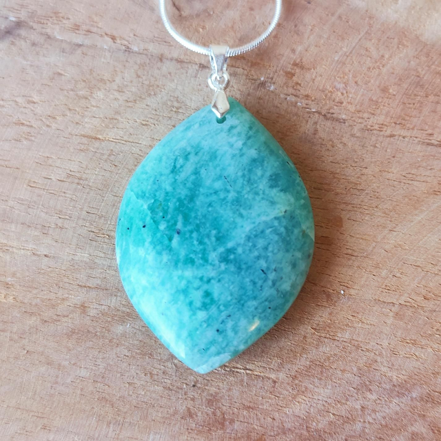 Pendentif "Séléné" Amazonite AA