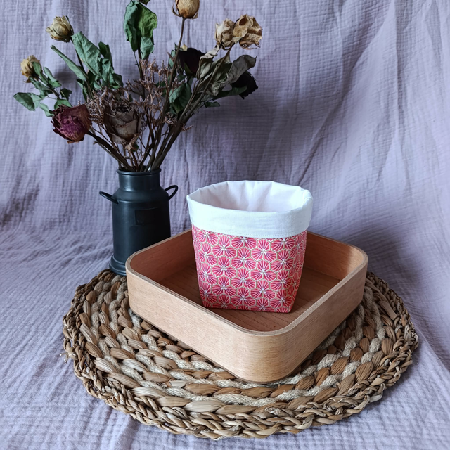 Panière Riads Rose Fluo