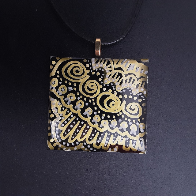 Pendentif grand carré collection Breizh