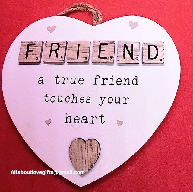 Friends Plaque  Plaque Srabble Design