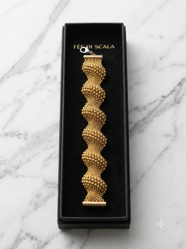 Bracelet Onde dorée 