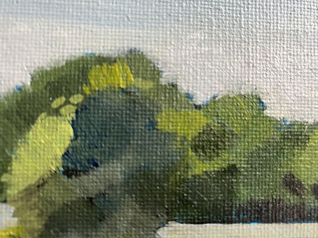 Holme Wold House, East Yorkshire Wolds. Oil on Canvas board.