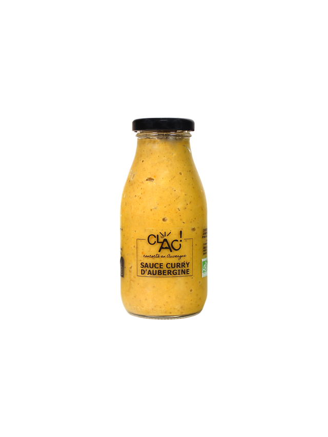 Sauce curry d'aubergine Bio - 250g