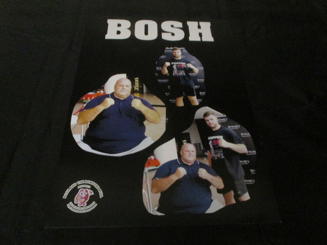 Big John Fisher 'Bosh' &amp; The Romford Bull A3 Bubble Logo Poster