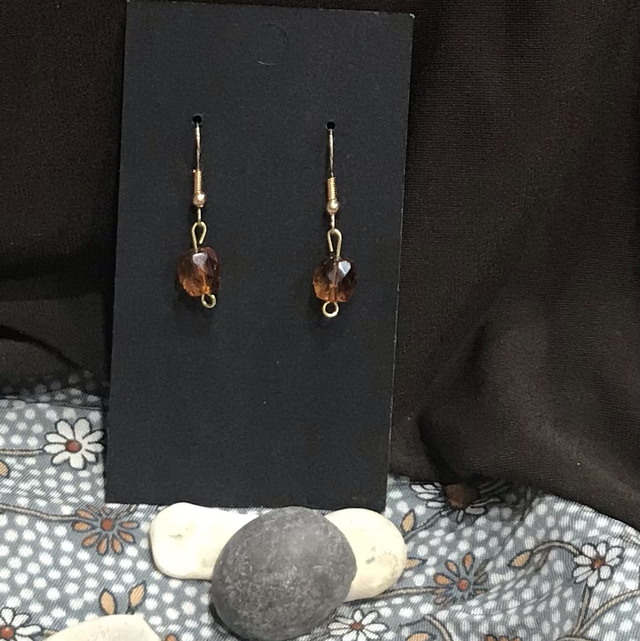 Brown Dangling Earrings-BRDE18