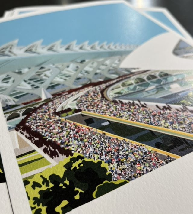 Valencia Marathon Print - Personalized