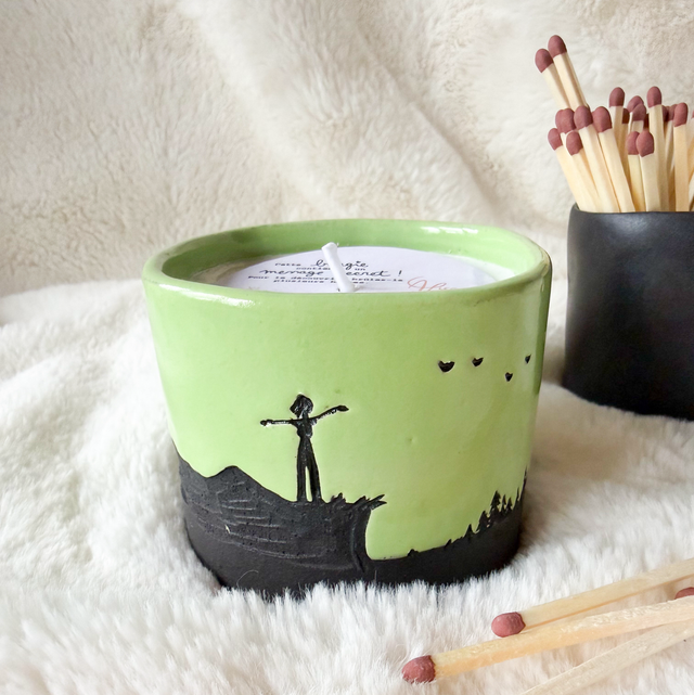 Bougie à message secret « bonne chance »