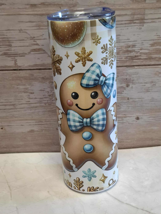 Gourde canette Biscuit bleu