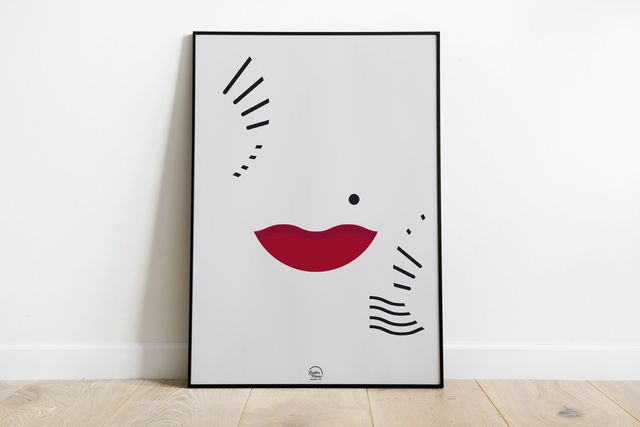 Minimalisme “Baiser de Rouge”