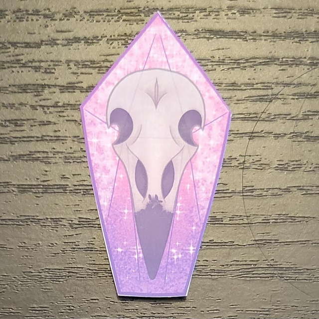 Crystal Crow Sticker