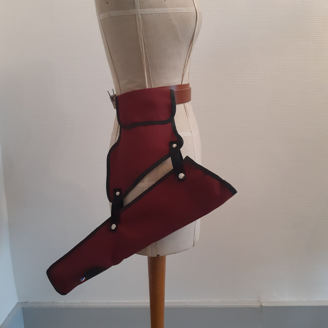 Carquois de type « salle » ambidextre, en toile de coton (possibilité végan)