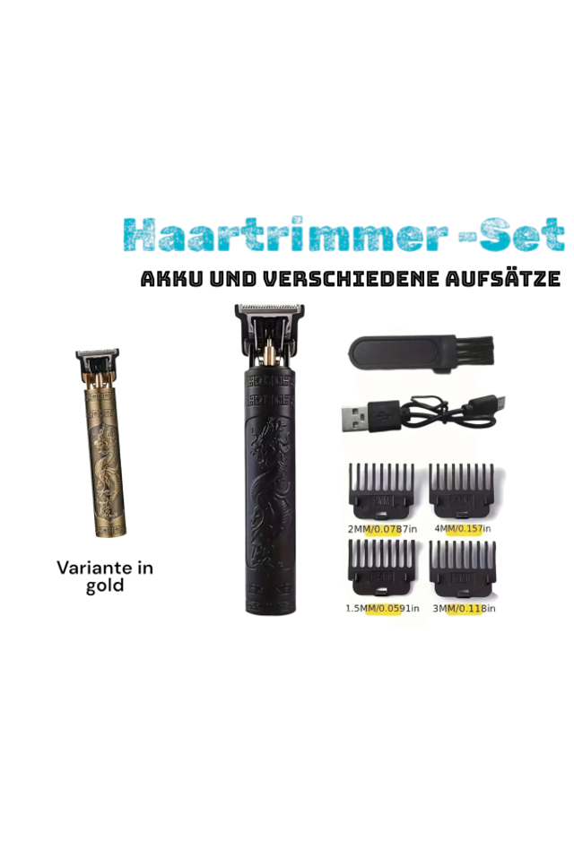 Haartrimmer akku schwarz