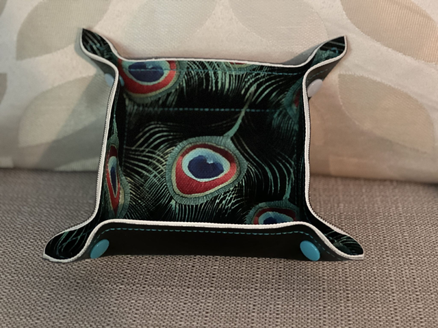 Vide-poche "plume de paon"