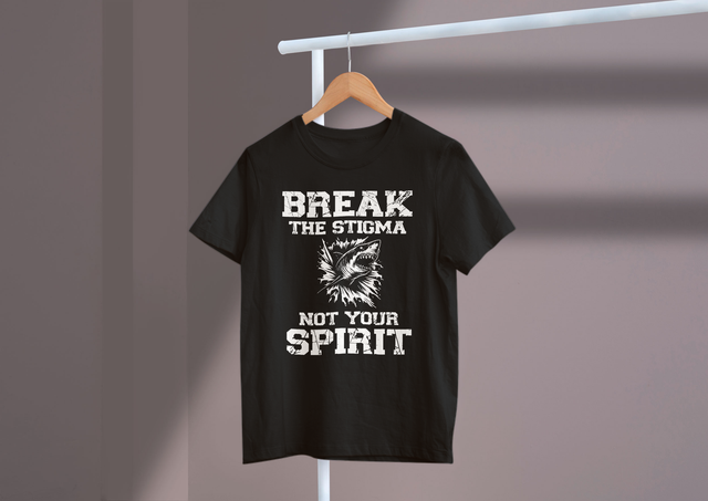 Break The Stigma Not Your Spirit Mental Health Support. Brechen Sie das Stigma, nicht Ihren Geist. Unterstützung für die psychische Gesundheit