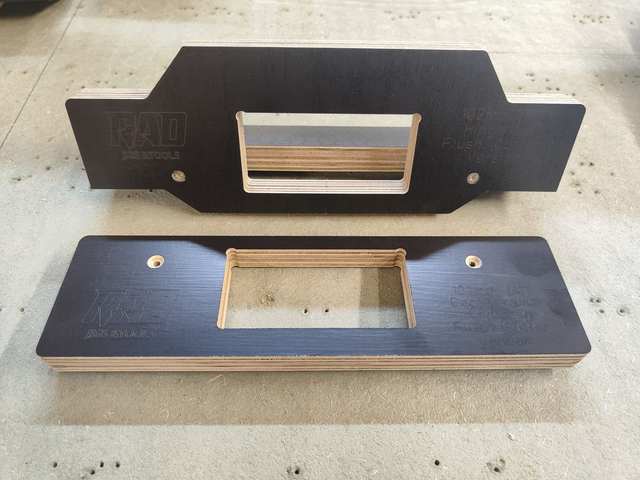 Door Hinge Router Jig (102mm 4 inch) &amp; Door Frame Jig - Twin Pack