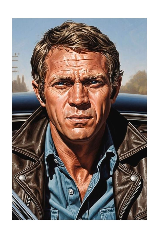 Steve McQueen Movies Art Print