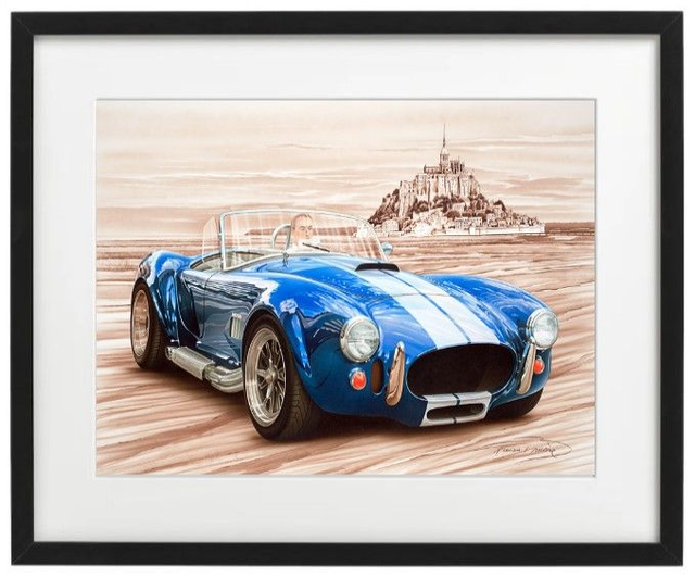 AC Cobra 427 - Mont St Michel - Framed Print