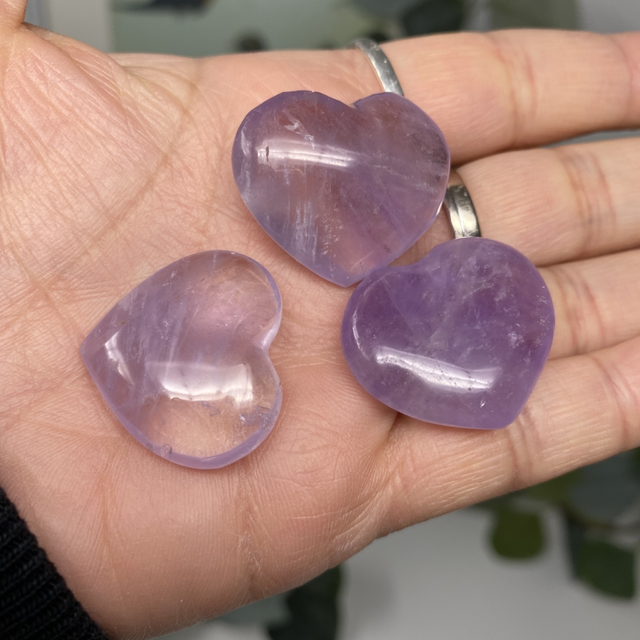 Amethyst Herz +/- 2,8 cm breit