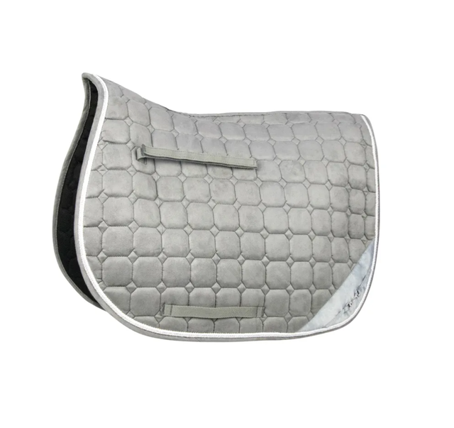 Hy  On The Bit Saddle Pad - Grey/Silver
