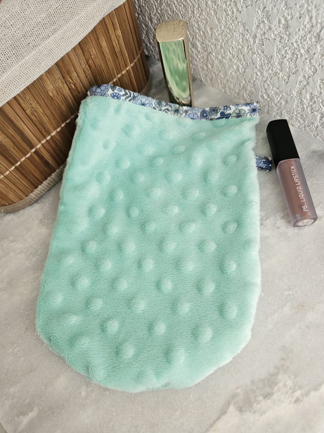 gant magique démaquillant, menthe et fleurs