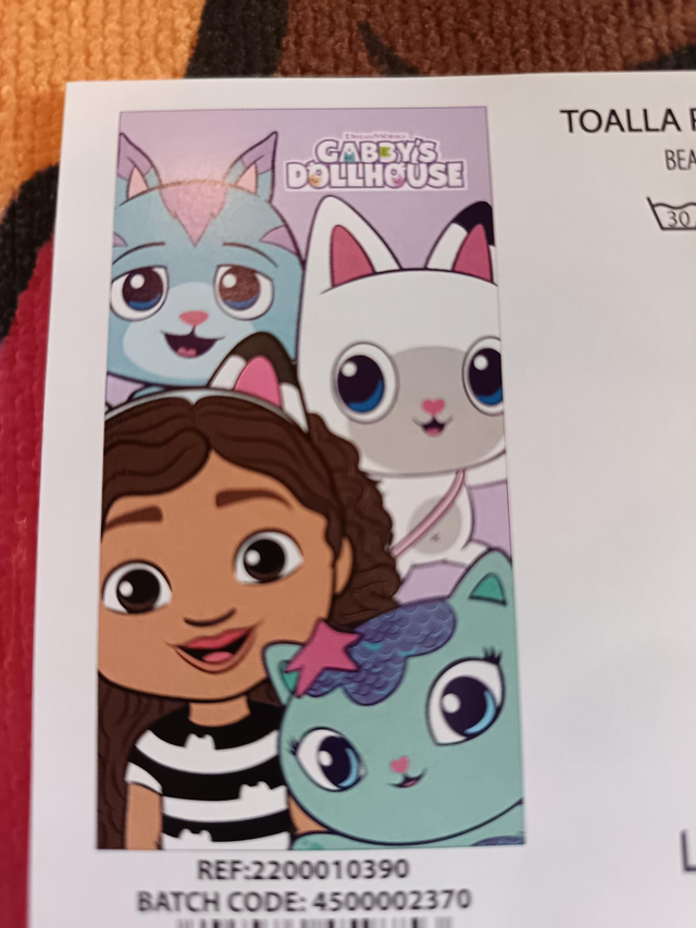 Serviette Gabby Le chat 