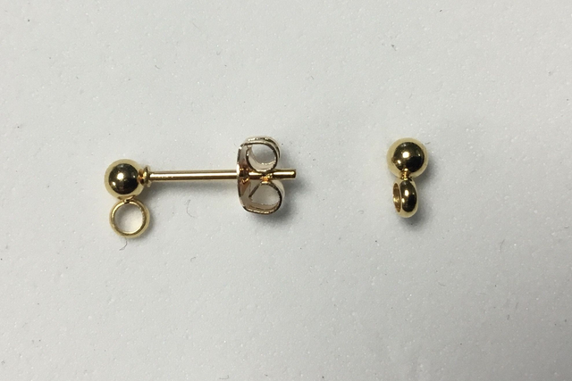 Puces (clous) sphériques Or