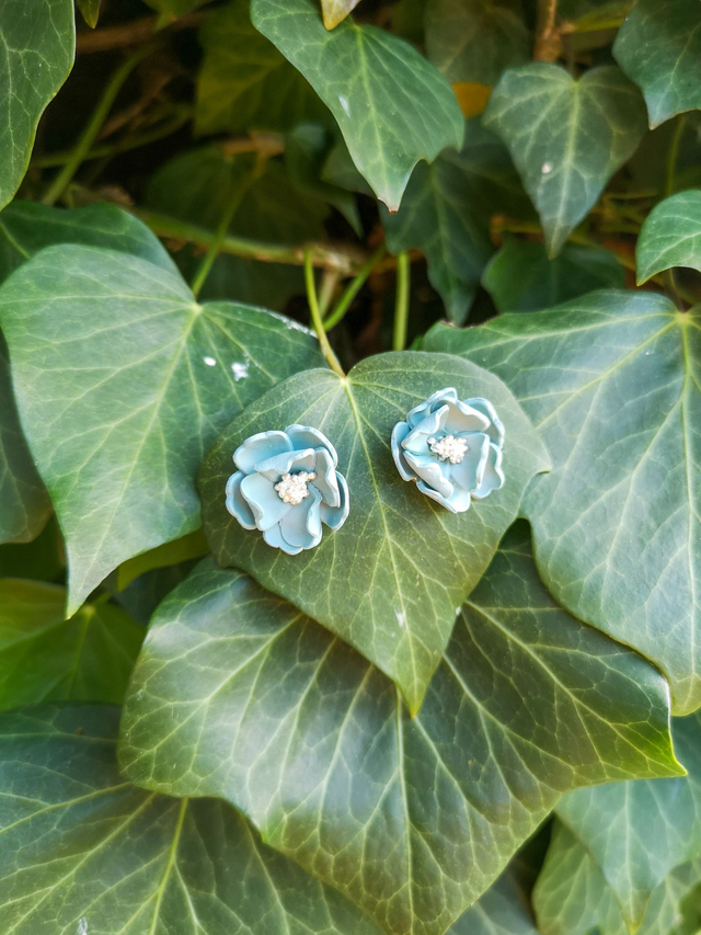 Collection Fleurs d&#039;eau- Boucles d&#039;oreilles Evy