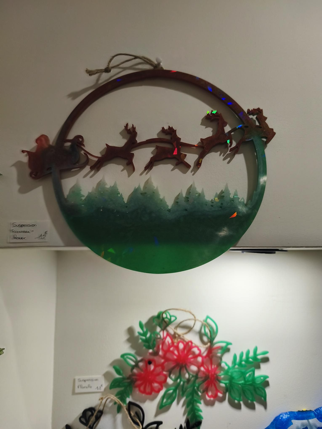 Suspension traineau dans le ciel 